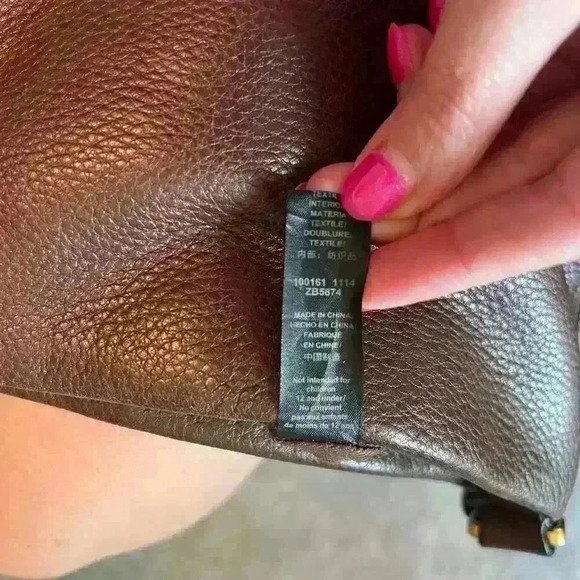 FOSSIL "Preston" Brown Pebbled Leather Expandable Crossbody - Picture 7 of 7